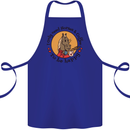 I Only Need Horses and Coffee Equestrian Cotton Apron 100% Organic Royal Blue