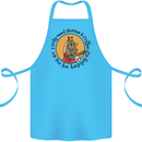 I Only Need Horses and Coffee Equestrian Cotton Apron 100% Organic Turquoise
