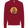 I Only Need Horses and Coffee Equestrian Kids Sweatshirt Jumper Red