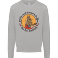 I Only Need Horses and Coffee Equestrian Kids Sweatshirt Jumper Sports Grey