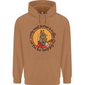 I Only Need Horses and Coffee Equestrian Mens 80% Cotton Hoodie Caramel Latte