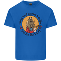 I Only Need Horses and Coffee Equestrian Mens Cotton T-Shirt Tee Top Royal Blue