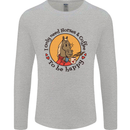 I Only Need Horses and Coffee Equestrian Mens Long Sleeve T-Shirt Sports Grey