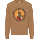 I Only Need Horses and Coffee Equestrian Mens Sweatshirt Jumper Caramel Latte