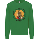 I Only Need Horses and Coffee Equestrian Mens Sweatshirt Jumper Irish Green