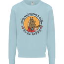 I Only Need Horses and Coffee Equestrian Mens Sweatshirt Jumper Light Blue