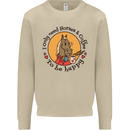 I Only Need Horses and Coffee Equestrian Mens Sweatshirt Jumper Sand