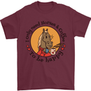 I Only Need Horses and Coffee Equestrian Mens T-Shirt 100% Cotton Maroon