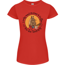 I Only Need Horses and Coffee Equestrian Womens Petite Cut T-Shirt Red