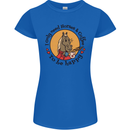 I Only Need Horses and Coffee Equestrian Womens Petite Cut T-Shirt Royal Blue