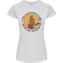 I Only Need Horses and Coffee Equestrian Womens Petite Cut T-Shirt White