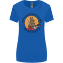 I Only Need Horses and Coffee Equestrian Womens Wider Cut T-Shirt Royal Blue