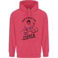 I Paint & I Know Things Artist Art Childrens Kids Hoodie Heliconia