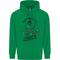 I Paint & I Know Things Artist Art Childrens Kids Hoodie Irish Green