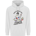 I Paint & I Know Things Artist Art Childrens Kids Hoodie White