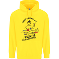 I Paint & I Know Things Artist Art Childrens Kids Hoodie Yellow