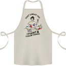 I Paint & I Know Things Artist Art Cotton Apron 100% Organic Natural