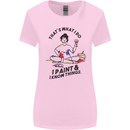 I Paint & I Know Things Artist Art Womens Wider Cut T-Shirt Light Pink