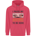I Paused My Anime To Be Here Funny Childrens Kids Hoodie Heliconia