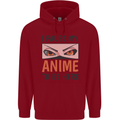 I Paused My Anime To Be Here Funny Childrens Kids Hoodie Red