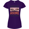 I Paused My Anime To Be Here Funny Womens Petite Cut T-Shirt Purple