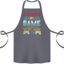 I Paused My Game to Be Here Gaming Gamer Cotton Apron 100% Organic Steel
