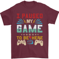 I Paused My Game to Be Here Gaming Gamer Mens T-Shirt Cotton Gildan Maroon