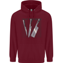 I Play With Knives Funny Chef Childrens Kids Hoodie Maroon