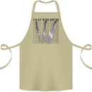 I Play With Knives Funny Chef Cotton Apron 100% Organic Khaki