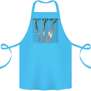 I Play With Knives Funny Chef Cotton Apron 100% Organic Turquoise