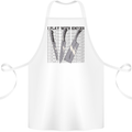 I Play With Knives Funny Chef Cotton Apron 100% Organic White