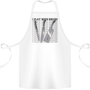 I Play With Knives Funny Chef Cotton Apron 100% Organic White