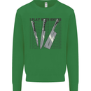 I Play With Knives Funny Chef Kids Sweatshirt Jumper Irish Green