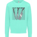 I Play With Knives Funny Chef Kids Sweatshirt Jumper Peppermint
