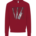 I Play With Knives Funny Chef Kids Sweatshirt Jumper Red