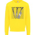 I Play With Knives Funny Chef Kids Sweatshirt Jumper Yellow