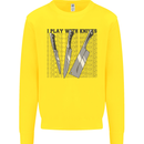 I Play With Knives Funny Chef Kids Sweatshirt Jumper Yellow