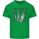 I Play With Knives Funny Chef Kids T-Shirt Childrens Irish Green