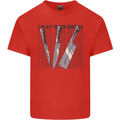 I Play With Knives Funny Chef Kids T-Shirt Childrens Red