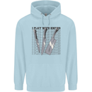 I Play With Knives Funny Chef Mens 80% Cotton Hoodie Light Blue