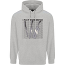 I Play With Knives Funny Chef Mens 80% Cotton Hoodie Sports Grey