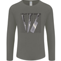 I Play With Knives Funny Chef Mens Long Sleeve T-Shirt Charcoal