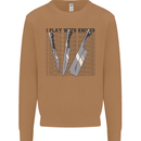 I Play With Knives Funny Chef Mens Sweatshirt Jumper Caramel Latte