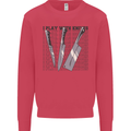 I Play With Knives Funny Chef Mens Sweatshirt Jumper Heliconia
