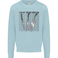 I Play With Knives Funny Chef Mens Sweatshirt Jumper Light Blue