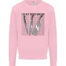 I Play With Knives Funny Chef Mens Sweatshirt Jumper Light Pink
