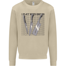 I Play With Knives Funny Chef Mens Sweatshirt Jumper Sand