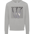 I Play With Knives Funny Chef Mens Sweatshirt Jumper Sports Grey