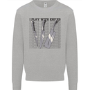 I Play With Knives Funny Chef Mens Sweatshirt Jumper Sports Grey