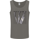 I Play With Knives Funny Chef Mens Vest Tank Top Charcoal
